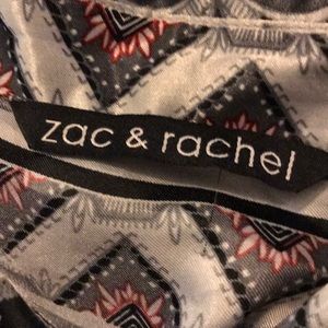 Over button up blouse... designer Zac and Rachel